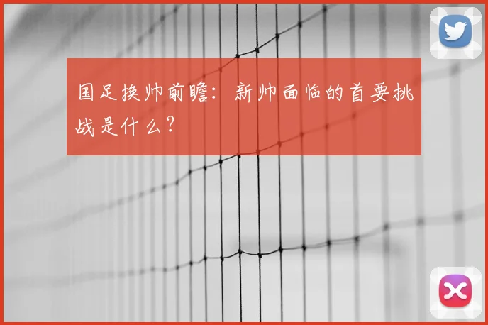 国足换帅前瞻:新帅面临的首要挑战是什么?